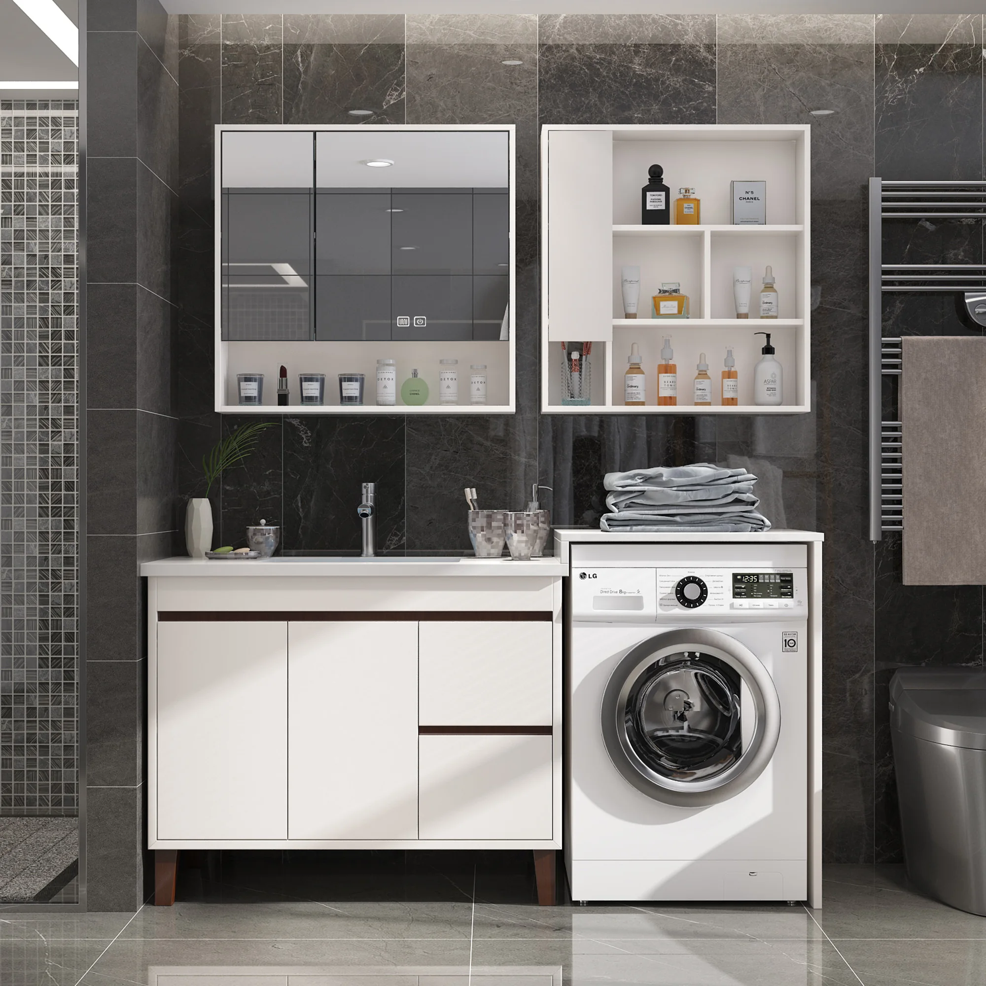 RUMZENO DT105 bathroom vanity detail
