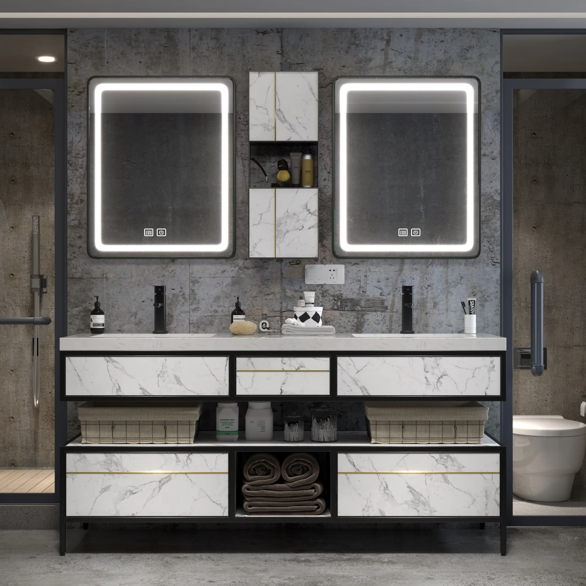 RUMZENO DT111 bathroom vanity detail