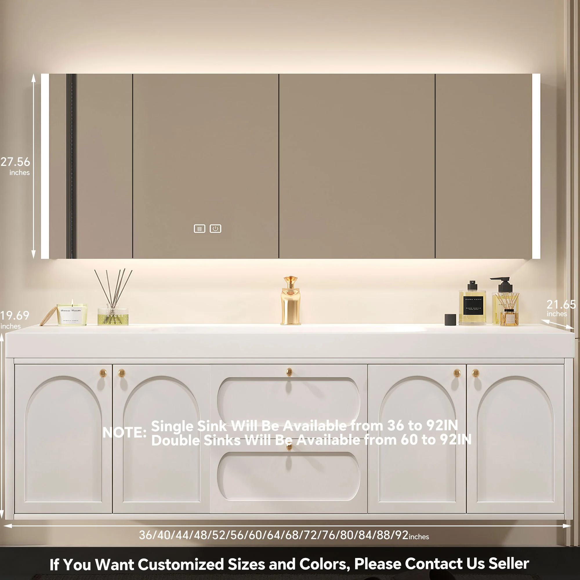 RUMZENO FS004 bathroom vanity detail
