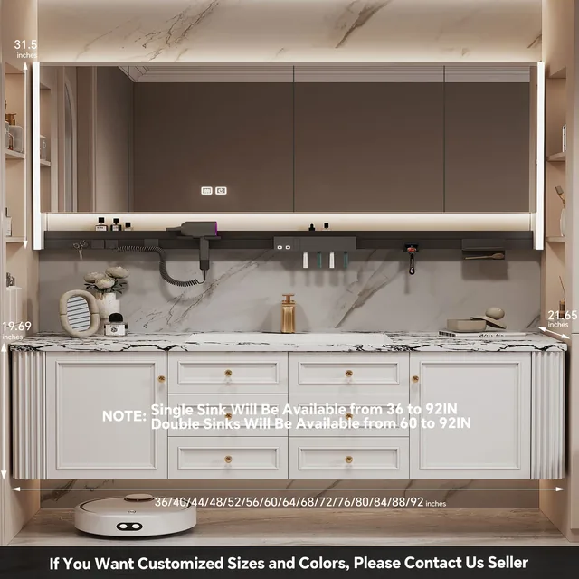 RUMZENO FS005 bathroom vanity detail