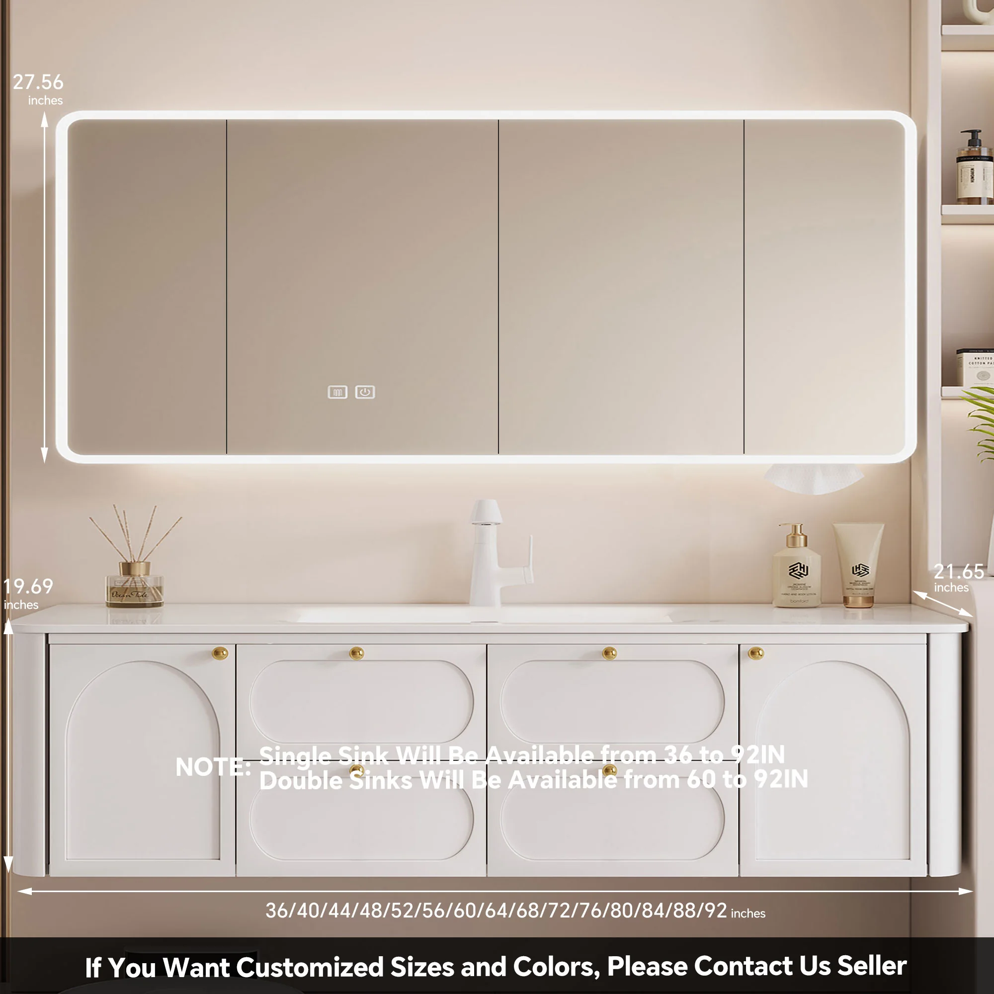 RUMZENO FS008 bathroom vanity detail