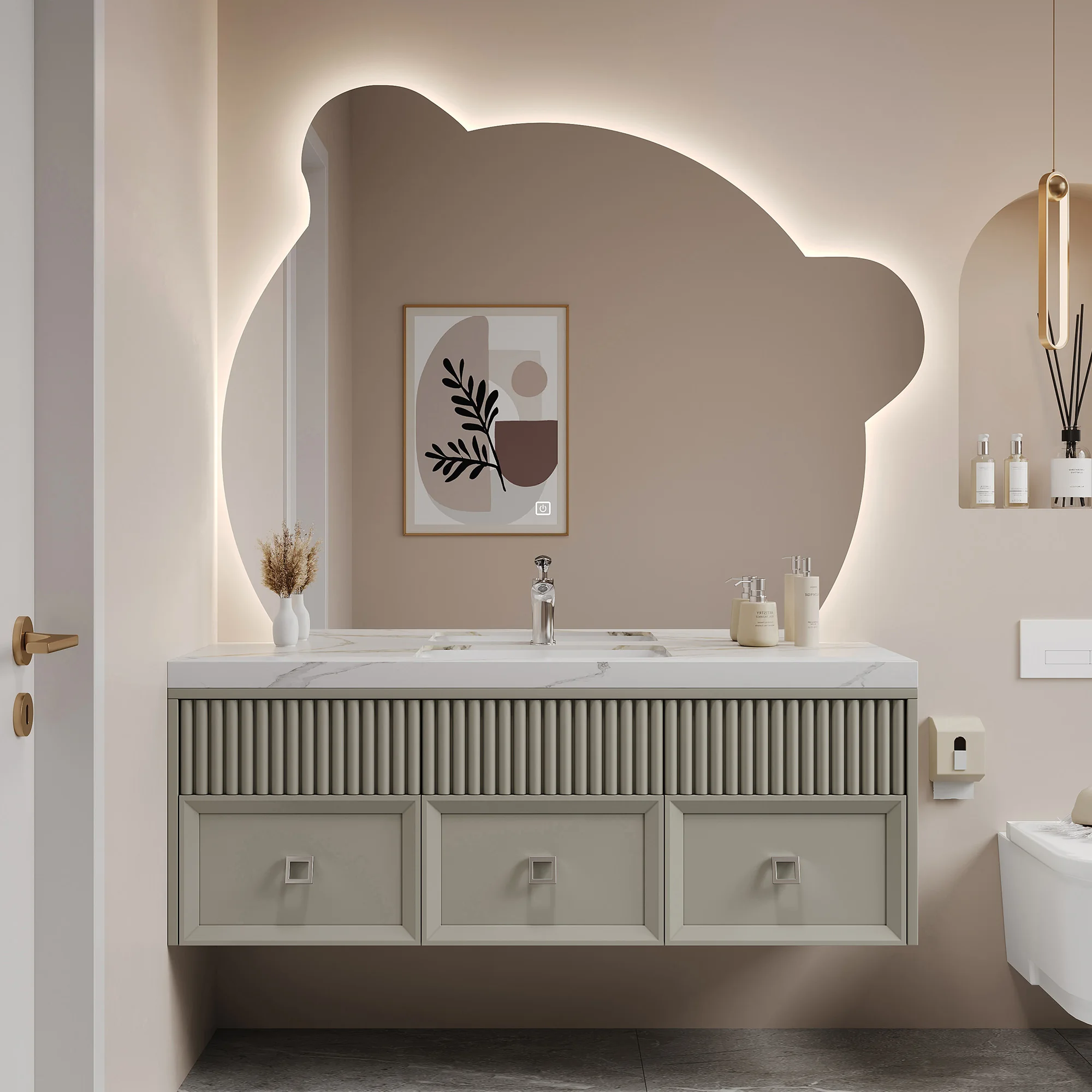 RUMZENO HJ020 bathroom vanity detail