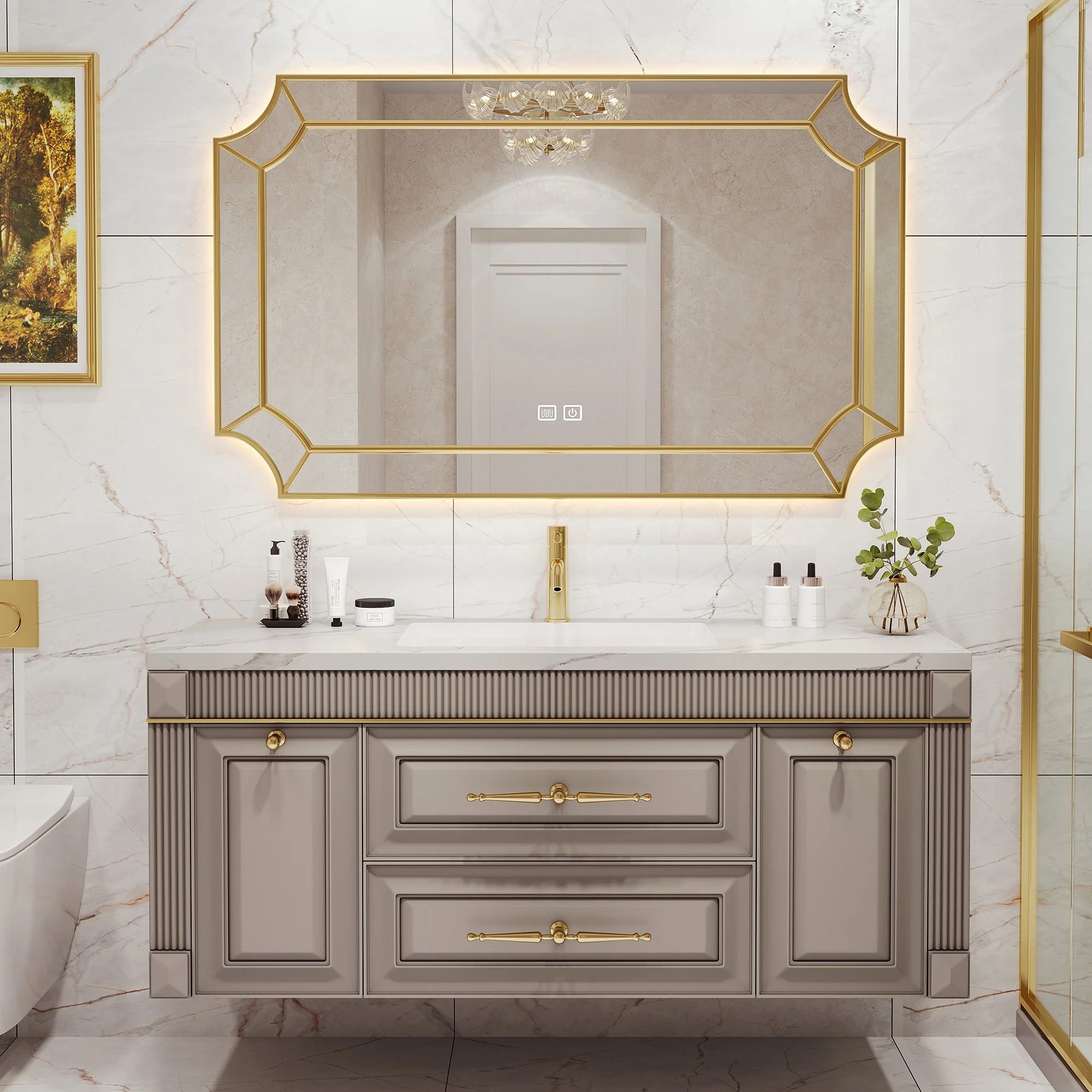 RUMZENO HJ024 bathroom vanity detail