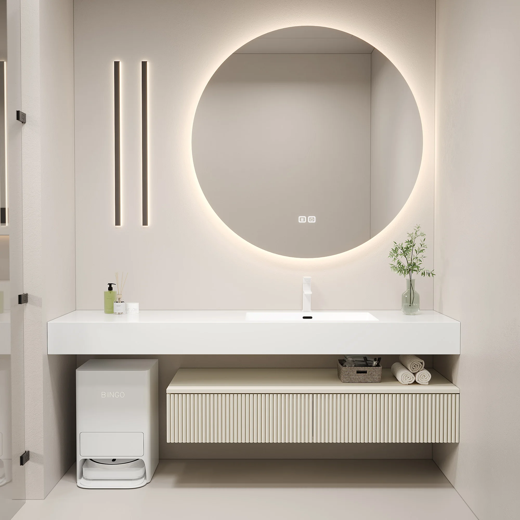 RUMZENO HJ032 bathroom vanity detail