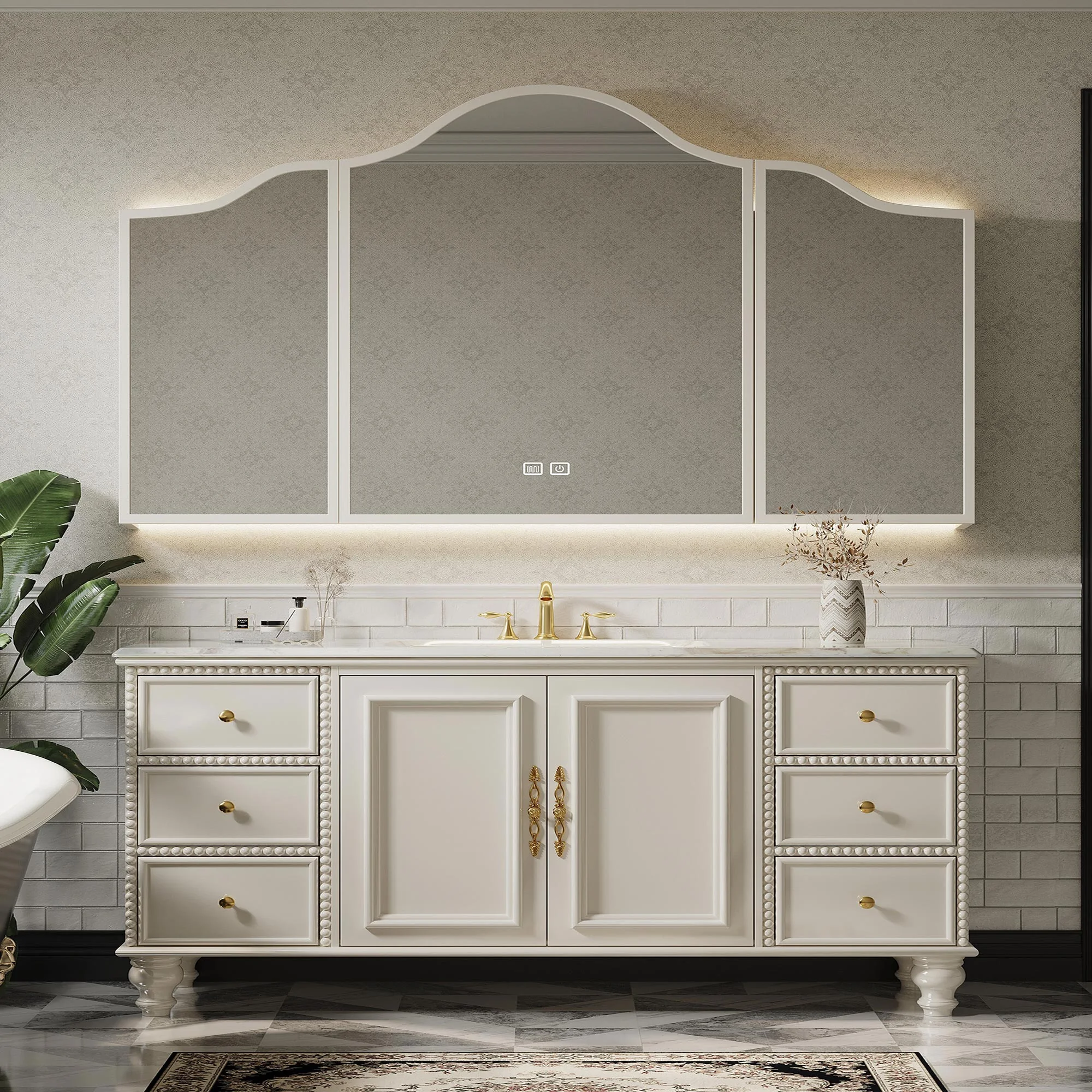 RUMZENO MX002 bathroom vanity detail