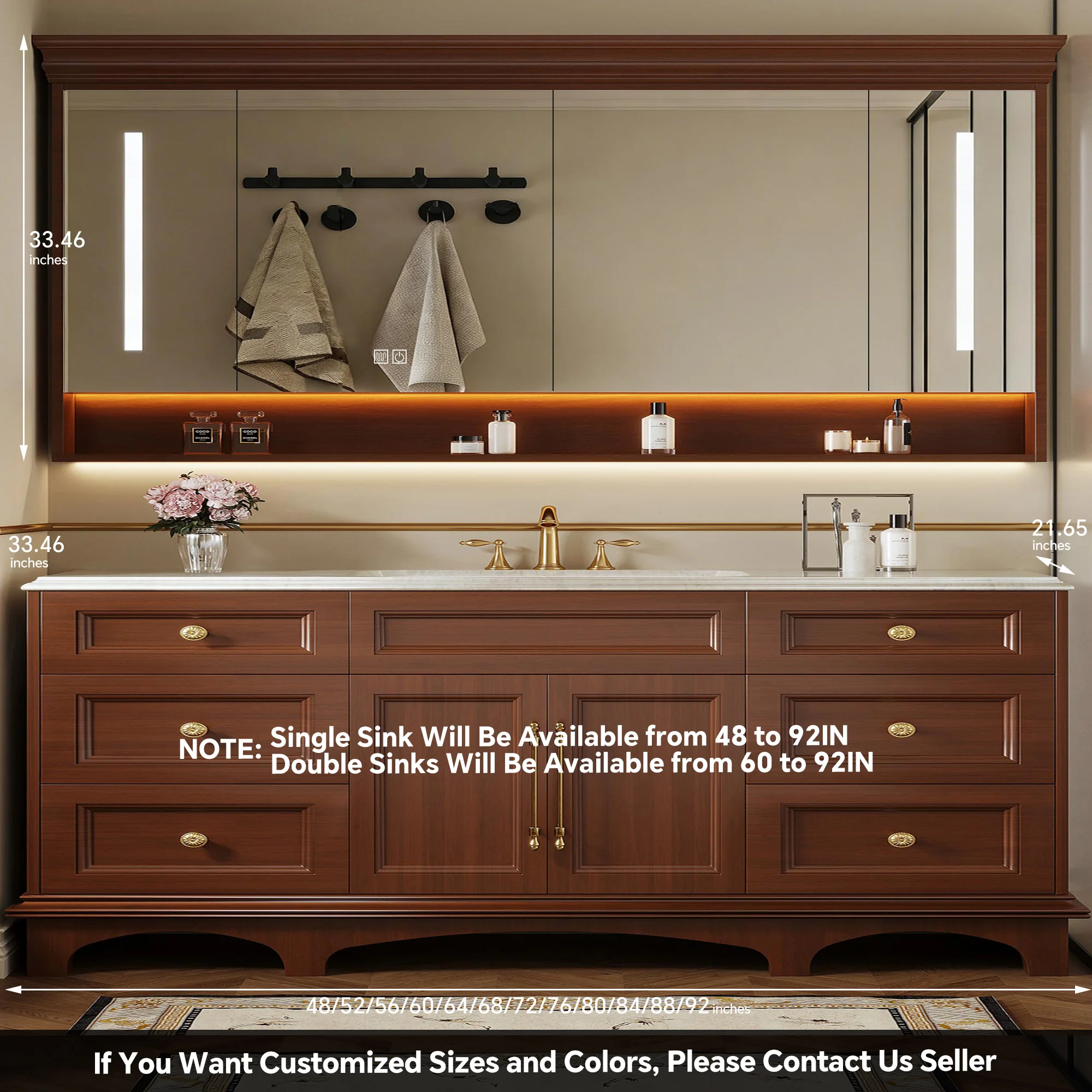 RUMZENO MX004 bathroom vanity detail