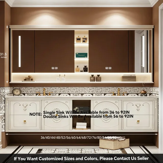 RUMZENO MX014 bathroom vanity detail