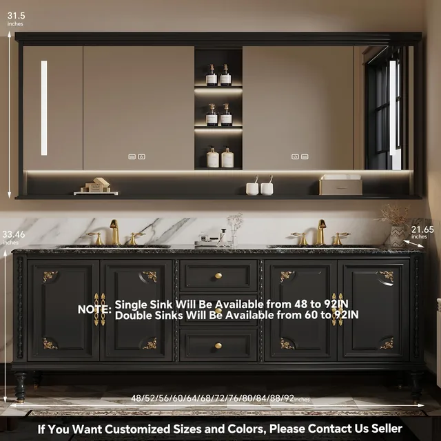 RUMZENO MX018 bathroom vanity detail