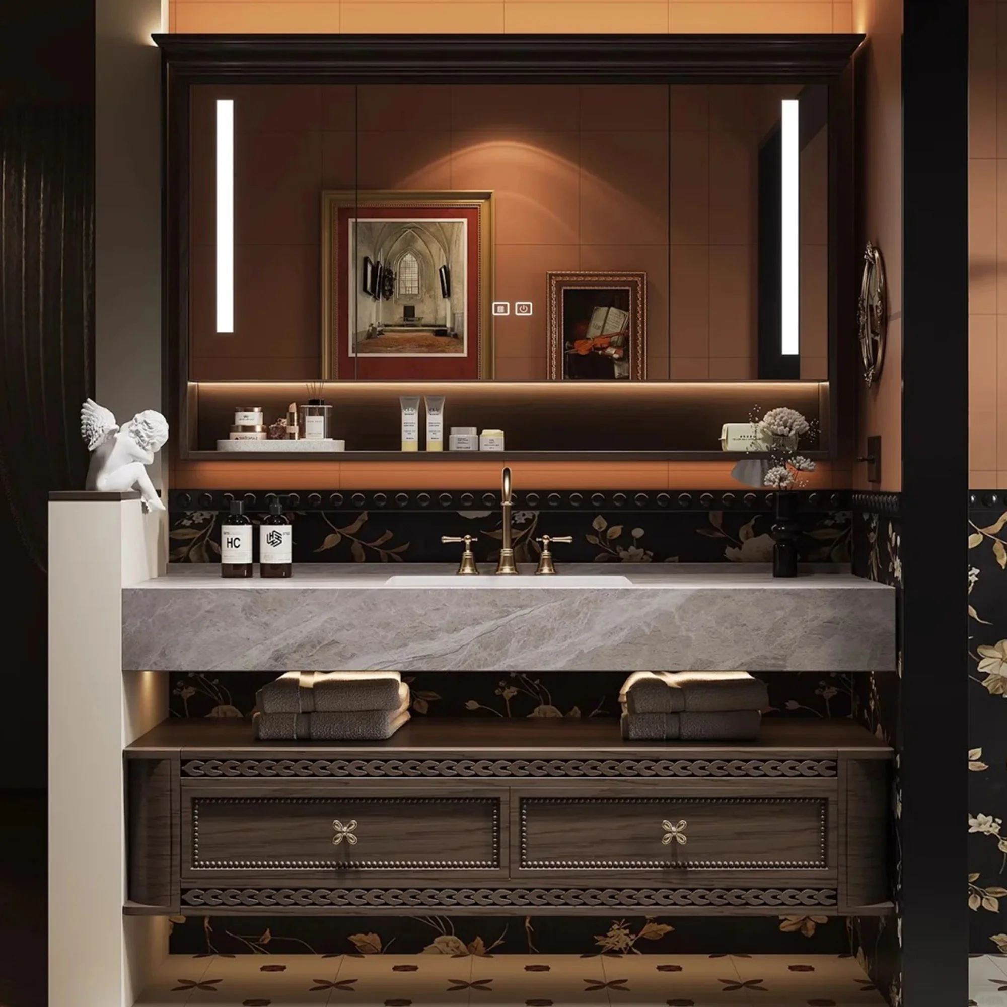RUMZENO XHS008 bathroom vanity detail