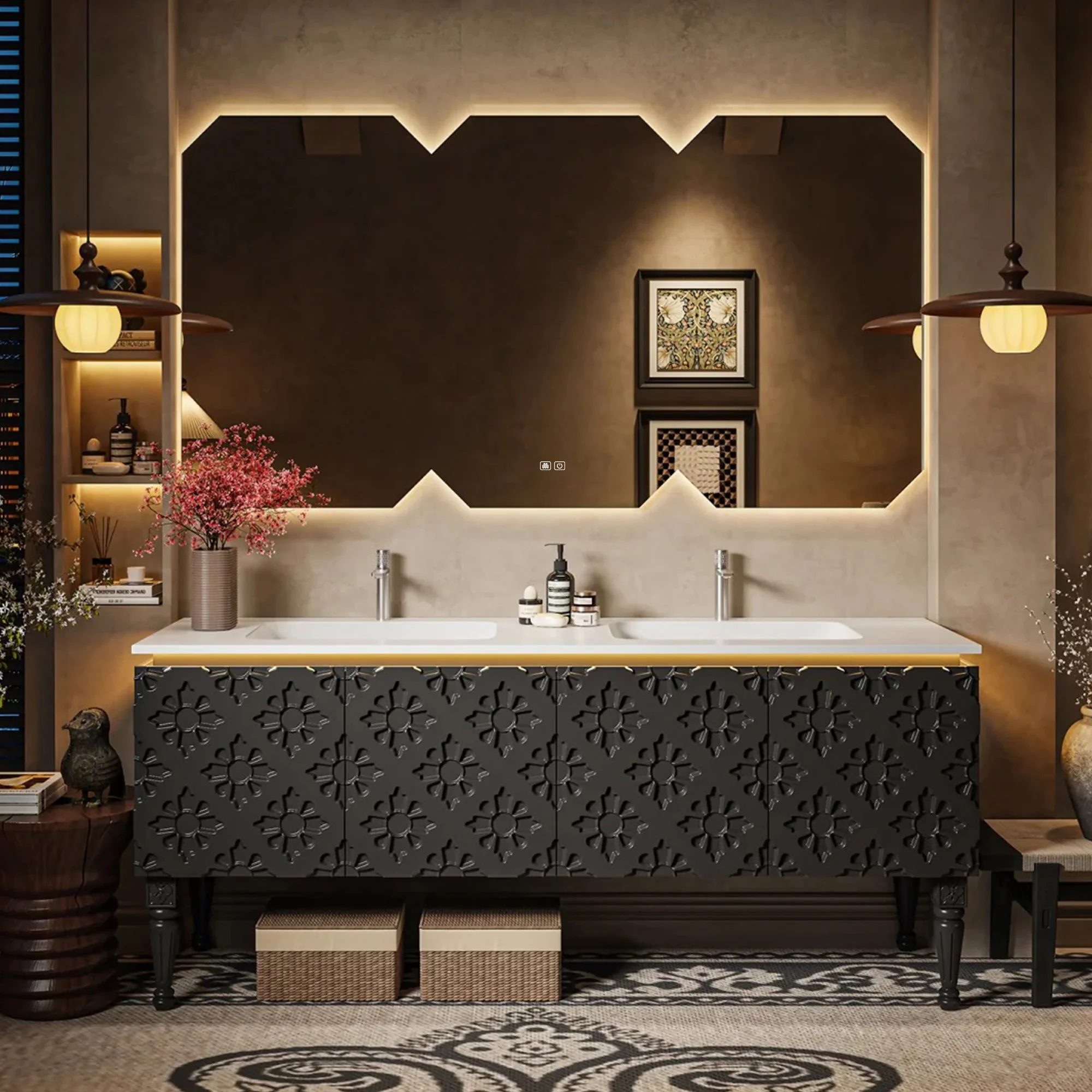 RUMZENO XHS012 bathroom vanity detail